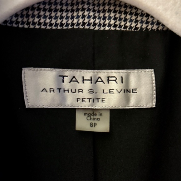 Tahari ASL Petite Houndstooth Blazer - Picture 3 of 7